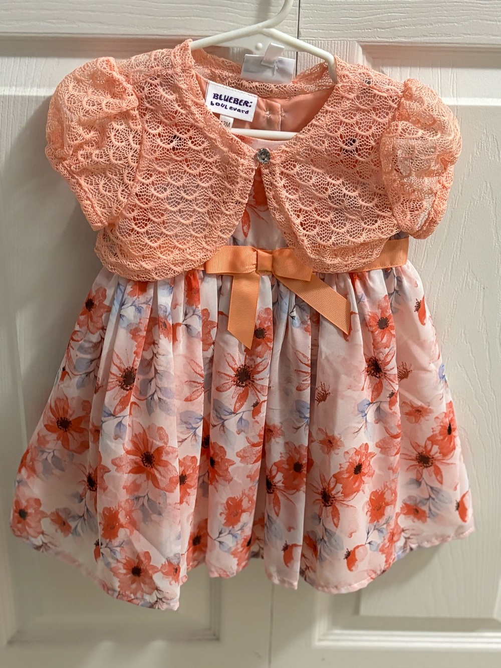 NWT Blueberi Boulevard Baby Dress Size 12M.